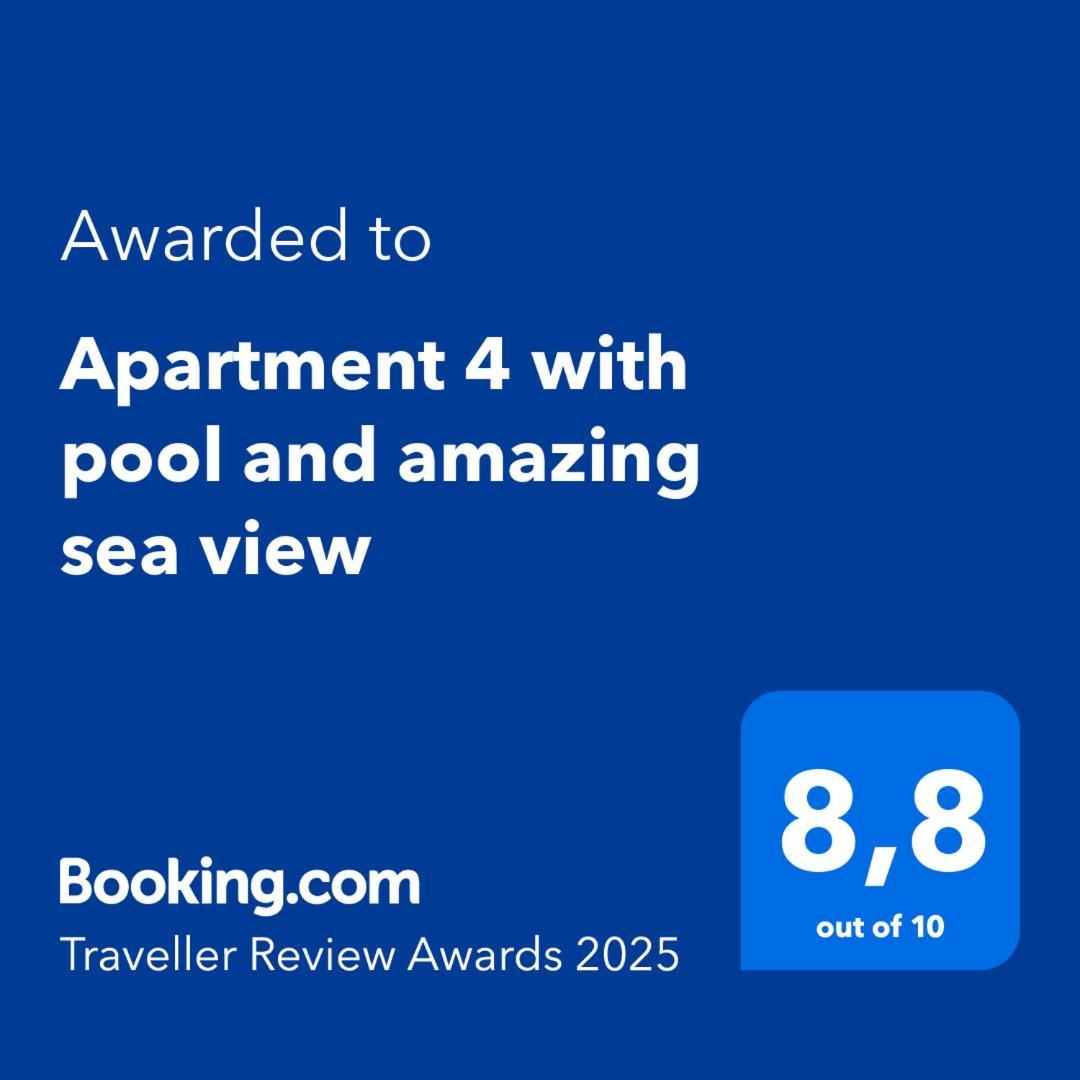 לוקבה Apartment 4 With Pool And Amazing Sea View מראה חיצוני תמונה